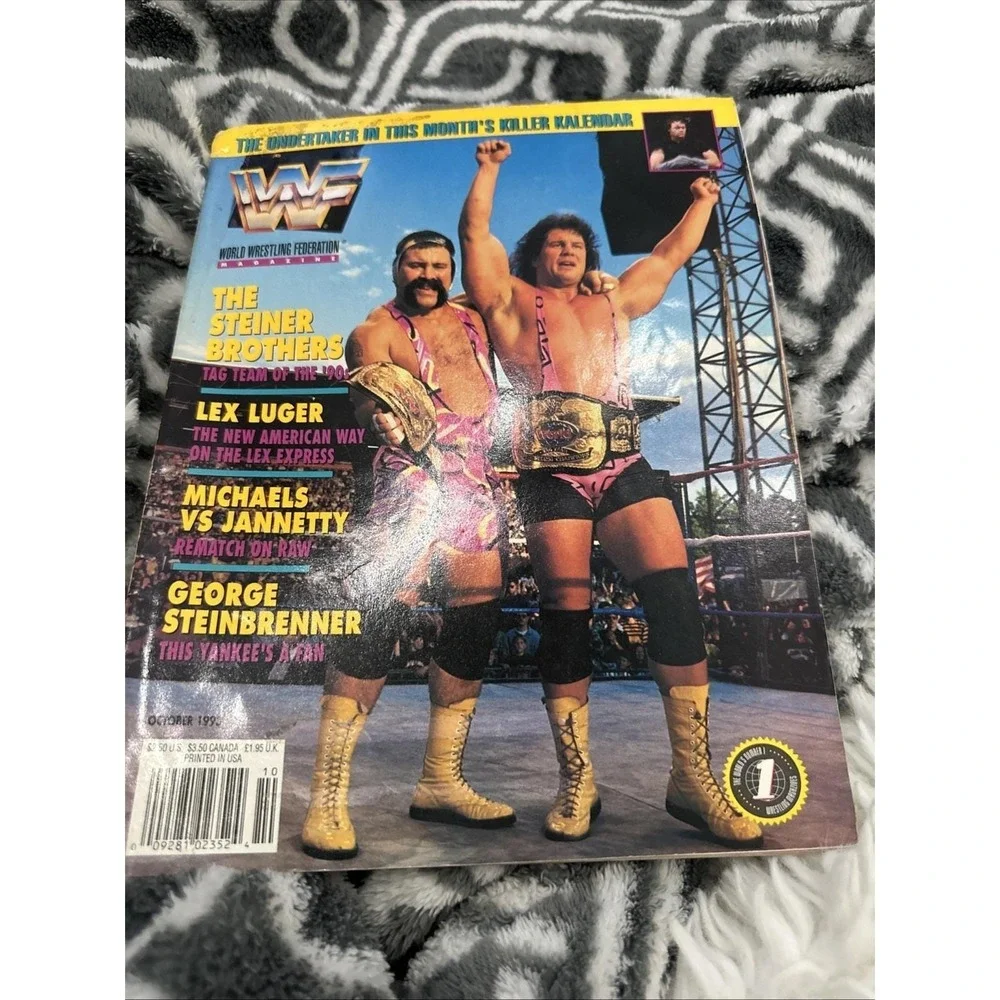 WWF Magazine October 1993 Steiner Brothers Iconic Championship Cover WWE